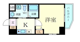 肥後橋駅 徒歩5分 2階の物件間取画像